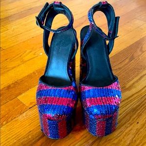 ASOS Platform sequin heels